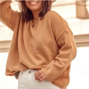 Princess Polly Tan Crew Neck Sweater